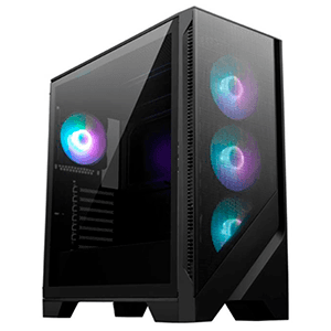 MSI MAG Forge 320R Airflow Transparente Negro - Caja Ordenador