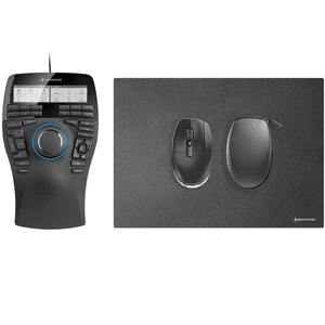3Dconnexion SpaceMouse Enterprise Kit 2 ratón Oficina Ambidextro RF Wireless + USB Type-A 6DoF