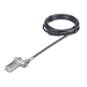 StarTech.com Cable Antirrobo Universal de Portátil de 2m - Candado de Seguridad para Portátil - Serializado - con Clave de Combi