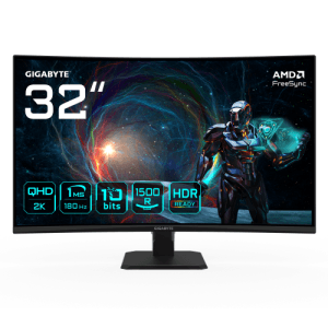 GIGABYTE GS32QCA 31.5" - Fast VA - 2K QHD180Hz - 1ms - FreeSync - Monitor Gaming