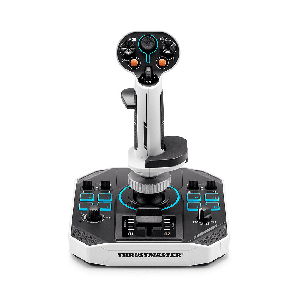 Thrustmaster Sol-R 1 Flightstick Negro, Blanco USB Palanca de vuelo Analógico/Digital PC