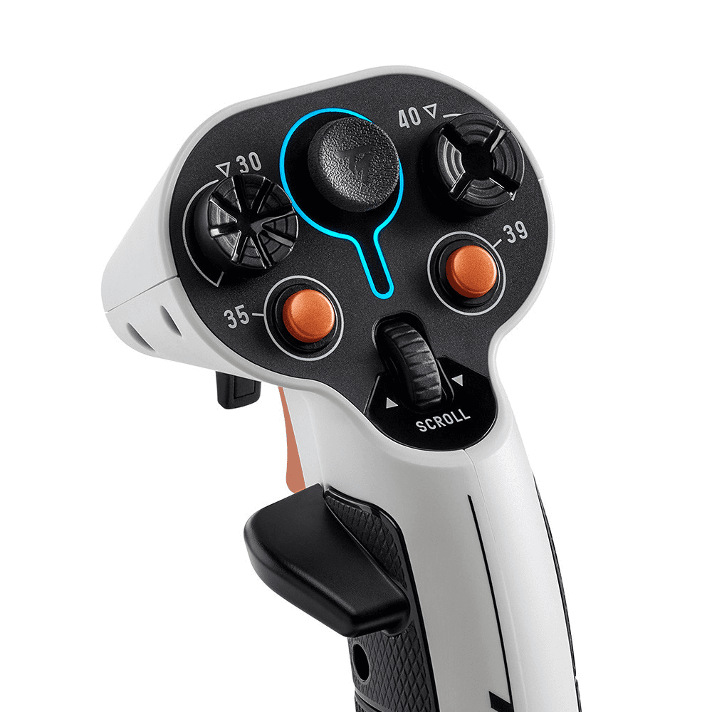Thrustmaster Sol-R 2 HOSAS Space Sim Duo Negro, Blanco USB Palanca de vuelo Analógico/Digital PC