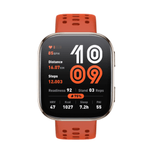 Amazfit Bip 6 Red 5 cm 197 AMOLED Digital 390 x 450 Pixeles Pantalla tactil Plata GPS satelite