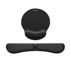 SUBBLIM Pack Alfombrilla de Ratón Ergonómica + Reposamuñecas Teclado – Espuma elástica, Superficie Microtexturizada Impermeable,