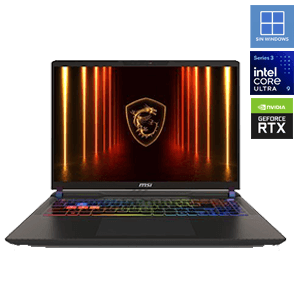 MSI Vector 18HX AI A2XWHG Intel Core Ultra 9 - RTX 5070Ti - 32GB - 1TB SSD - 18´´ - FreeDOS - Ordenador Portátil GAMING