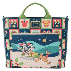 Bolso mochila Mickey Minnie Holiday Disney Loungefly