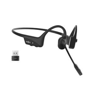 SHOKZ C120-AC-BK auricular y casco Auriculares Inalámbrico gancho de oreja Oficina/Centro de llamadas USB Tipo C Bluetooth Negro