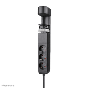 Neomounts DS22-840BL6 Regleta de sobremesa con abrazadera y puertos USB-C y USB-A - carga rápida