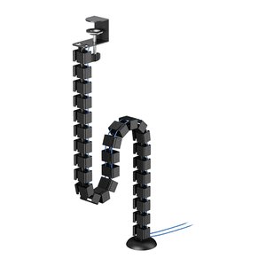 Neomounts ADS06-131BL Organizador vertebral de cables - montaje de abrazadera - universal