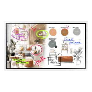 Samsung WM55FX Pantalla plana para señalización digital 139,7 cm (55") LED Wifi 4K Ultra HD Gris, Blanco Pantalla táctil Tizen