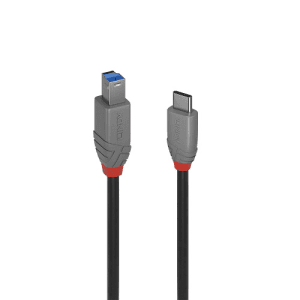 Lindy 36665 cable USB USB 3.2 Gen 1 (3.1 Gen 1) 0,5 m USB C USB B Negro