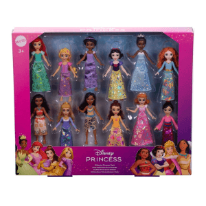 Disney Princess Pack Ultimate Princess de Disney Princesas con 12 muñecas pequeñas con sus conjuntos emblemáticos, inspiradas en